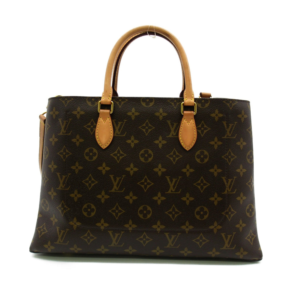 Louis Vuitton Flower tote Tote Bag Brown PVC coated canvas