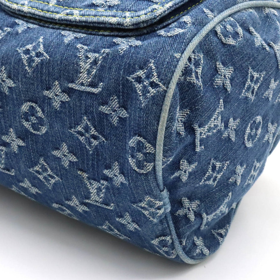 Louis Vuitton Monogram Neo Handbag Boston Bag Blue