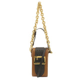 Burberry Brown Leather Shoulder Bag ( )