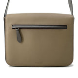 Burberry Brown Leather Messenger Bag Shoulder Bag ( )