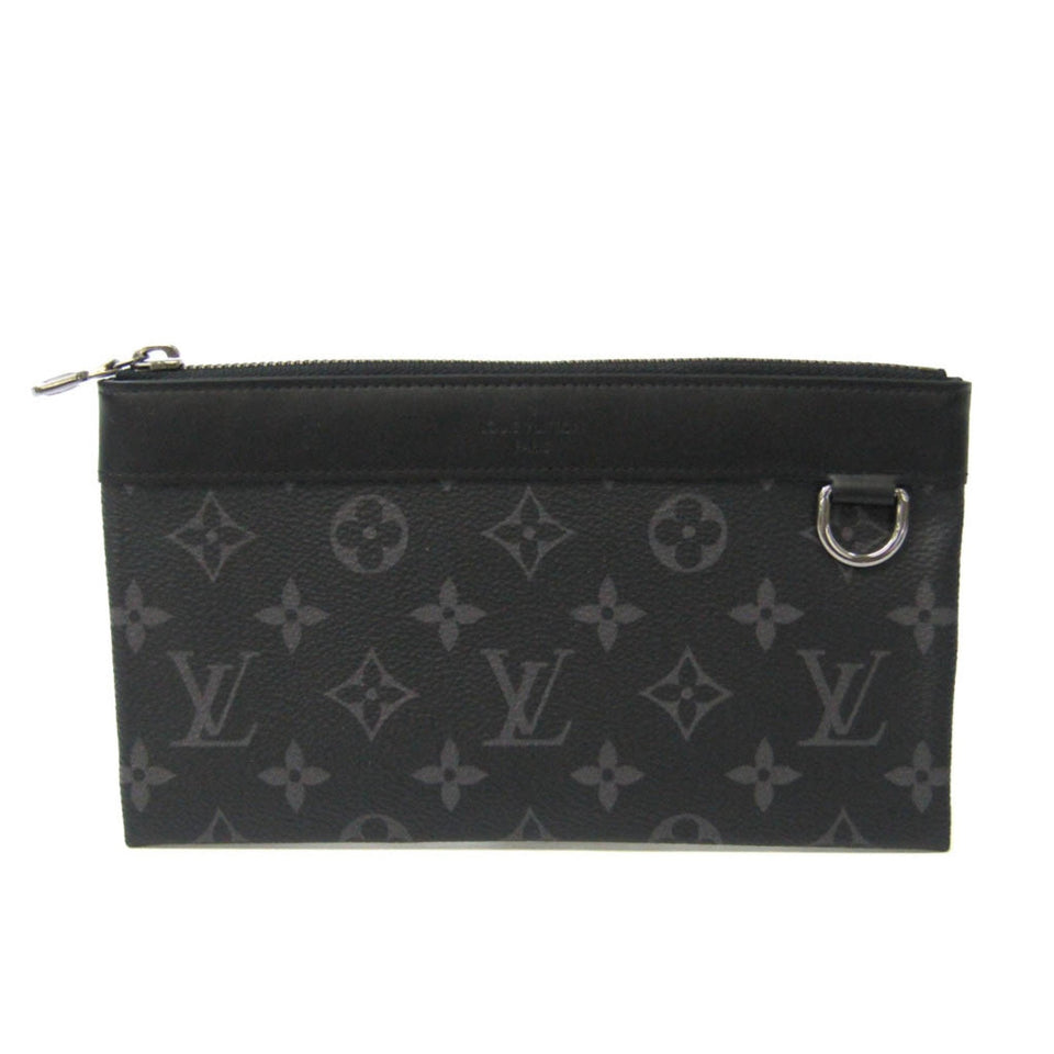 Louis Vuitton Monogram Eclipse Pochette Discovery PM Men's Clutch Bag,Pouch Monogram Eclipse