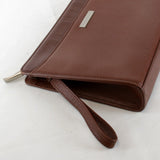 Burberry Brown Leather Clutch Bag ( )