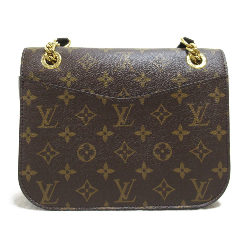 Louis Vuitton Passy Shoulder Bag Brown PVC coated canvas