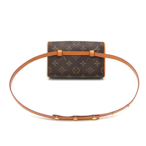 Louis Vuitton Pochette Florentine Strap XS Women's Pouch [] Monogram Ebene [Brown] Clutch