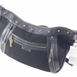 Burberry Black Canvas Leather Shoulder Bag ( )