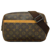 Louis Vuitton Shoulder Bag Reporter PM Brown Beige Gold Monogram Canvas Nume