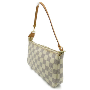 Louis Vuitton Pochette Accessoires White Damier Azur PVC coated canvas Clutch