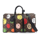 Louis Vuitton Fornasetti Monogram Cameo Keepall Bandouliere 45 Boston Shoulder Bag RFID