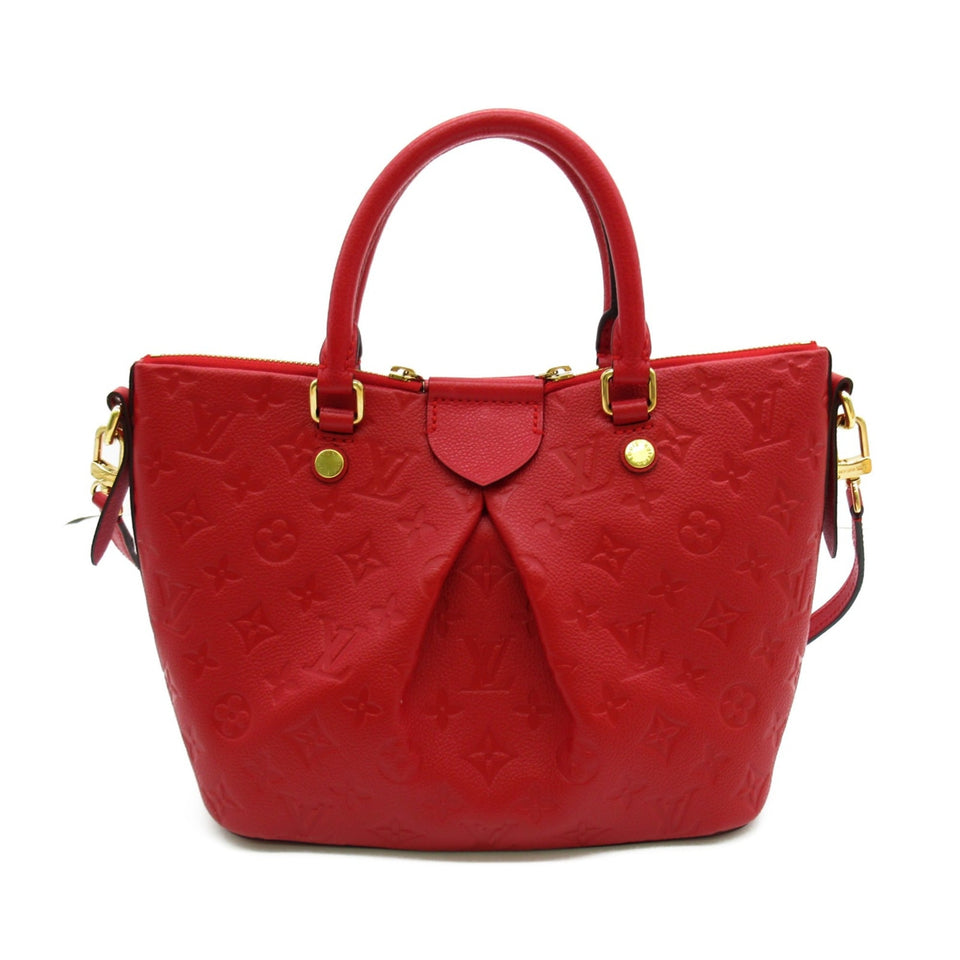 Louis Vuitton Mazarine PM Cerise Shoulder Bag Red Cerise Monogram empreinte Calfskin [cowhide]