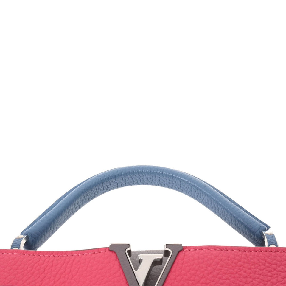 Louis Vuitton Capucines BB Fuchsia Ciel Ladies Canvas Leather Handbag