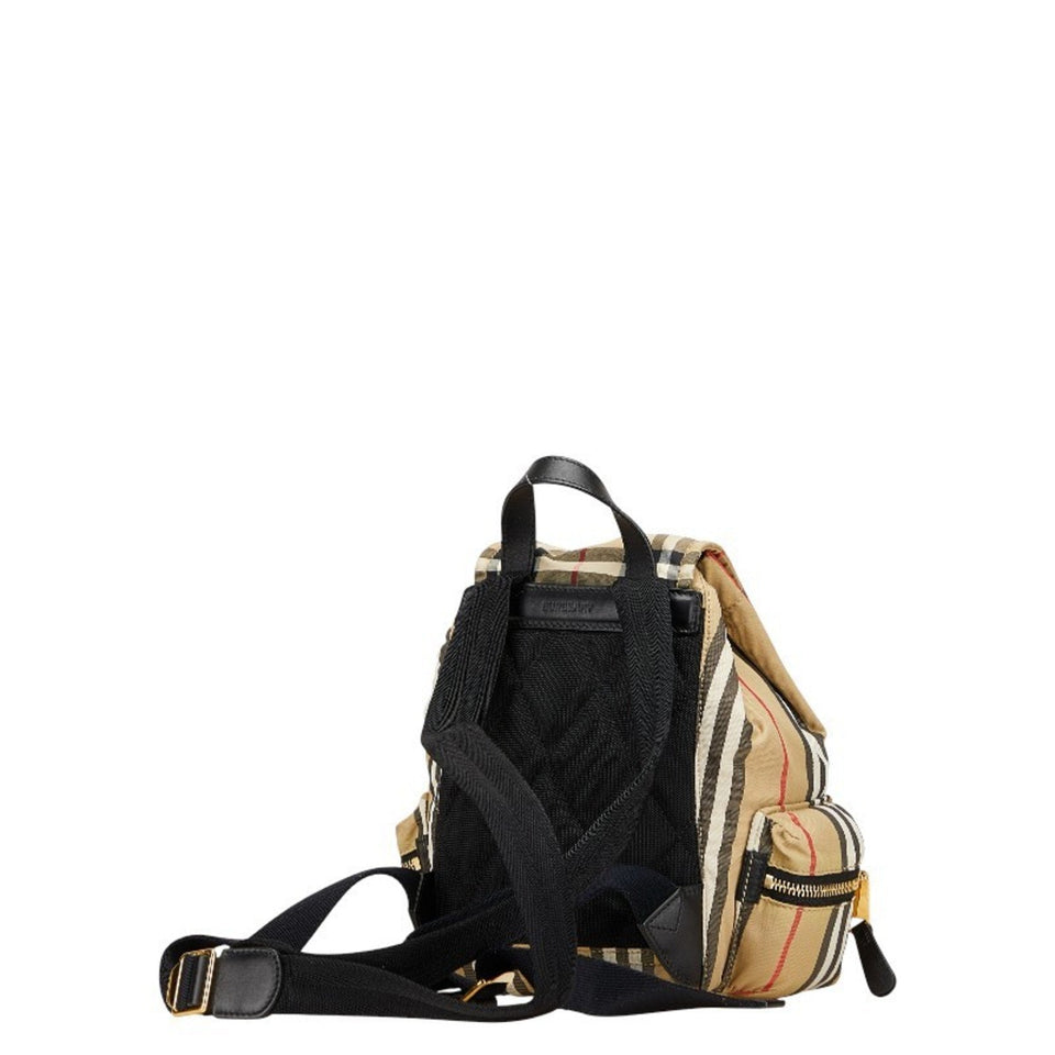 Burberry Beige Black Nylon Backpack ( )