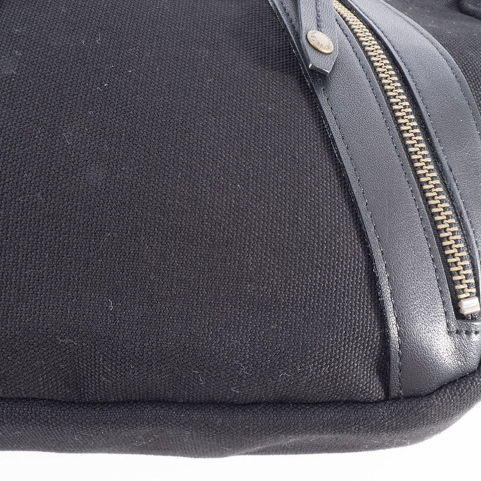 Burberry Black Canvas Leather Shoulder Bag ( )