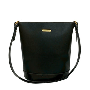 Burberry Black Leather Shoulder Bag Sling Bag ( )