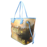Louis Vuitton Turner Neverfull MM Blue Masters collection PVC coated canvas Tote
