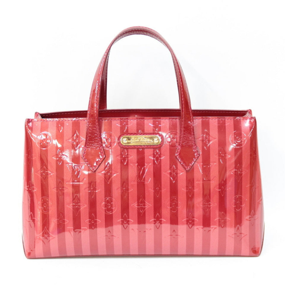 Louis Vuitton Handbag Monogram Verni Wilshire PM Rayur Pomme d'Amour Ladies