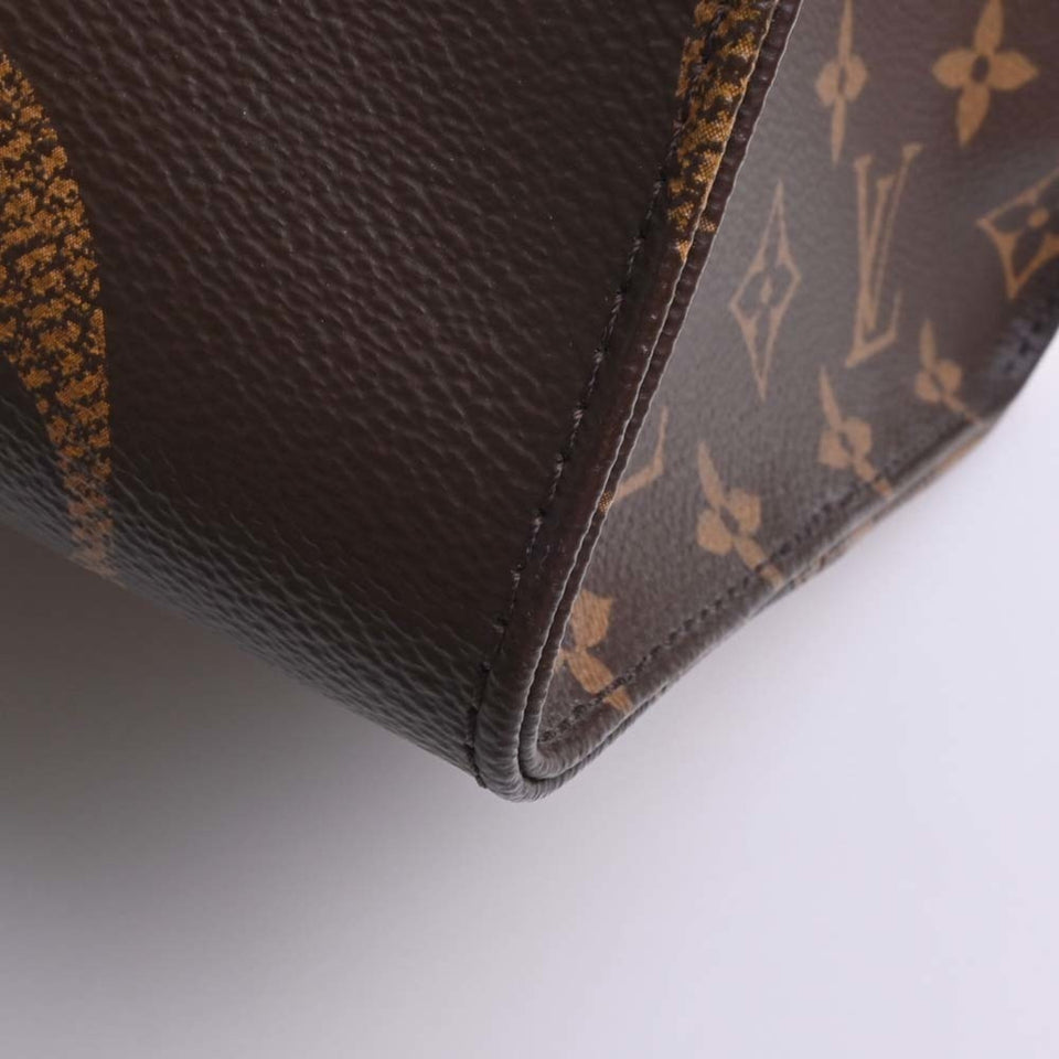 Louis Vuitton Giant Monogram Reverse On the Go GM Tote Bag Brown Women's