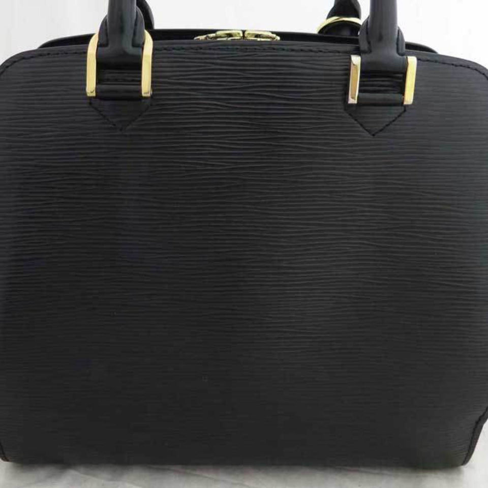 Louis Vuitton Bag Epi Ponneuf Black Leather Handbag Ladies