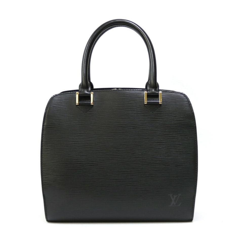 Louis Vuitton Pont Neuf Epi HandBag Leather Black Women's