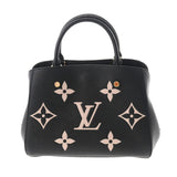 Louis Vuitton Monogram Emplant Montaigne BB Noir Beige Women's Bag