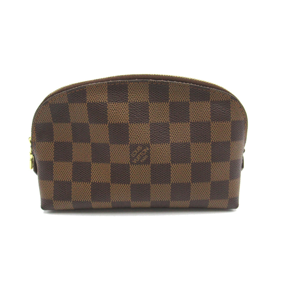 Louis Vuitton Pochette Cosmetic PM Brown Ebene Damier PVC coated canvas Clutch
