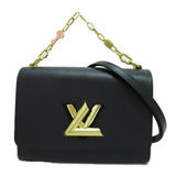 Louis Vuitton Twisted MM Shoulder Bag Black Black Epi leather