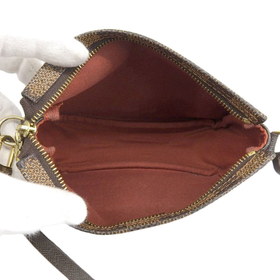 Louis Vuitton Damier Truth Makeup Pouch Ebene Clutch