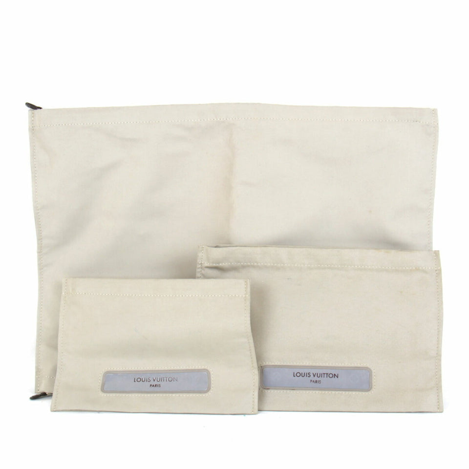 Louis Vuitton Truth Voyage Set Travel Pouch Polyester/Polyurethane Beige Women's Clutch