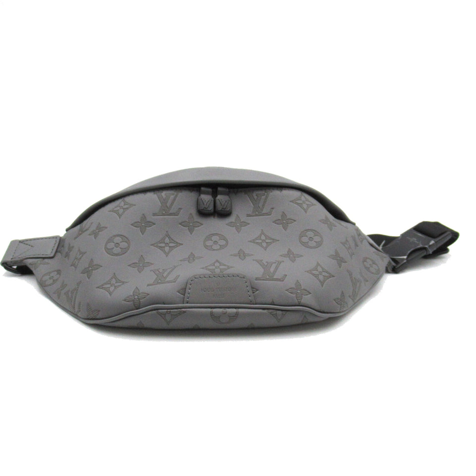 Louis Vuitton Discovery Bumbag PM Gray Monogram Shadow leather