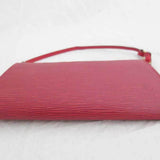 Louis Vuitton Bag Epi Pochette Accessoir Red Leather Shoulder Pouch Ladies