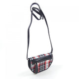 Burberry Black Multi-Color Red Color White Handbag Pochette Shoulder Bag ( )