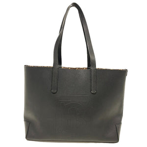 Burberry Black Brown Pvc Leather Tote Bag ( )