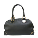 Louis Vuitton Handbag Suhari Superb Black Ladies