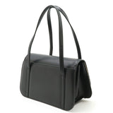 Burberry Beige Black Red Color Canvas Leather Handbag ( )