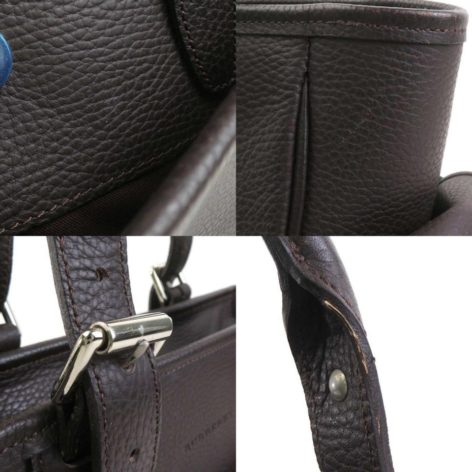 Burberry Brown Leather Handbag ( )