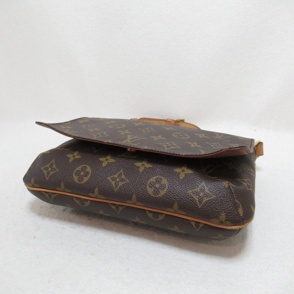 Louis Vuitton Mtte Tango Short Shoulder Bag Brown Monogram PVC coated canvas