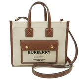 Burberry Canvas Leather Tote Bag ( )