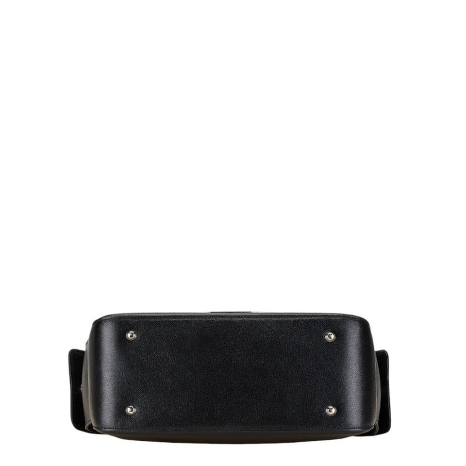 Burberry Black Leather Shoulder Bag ( )