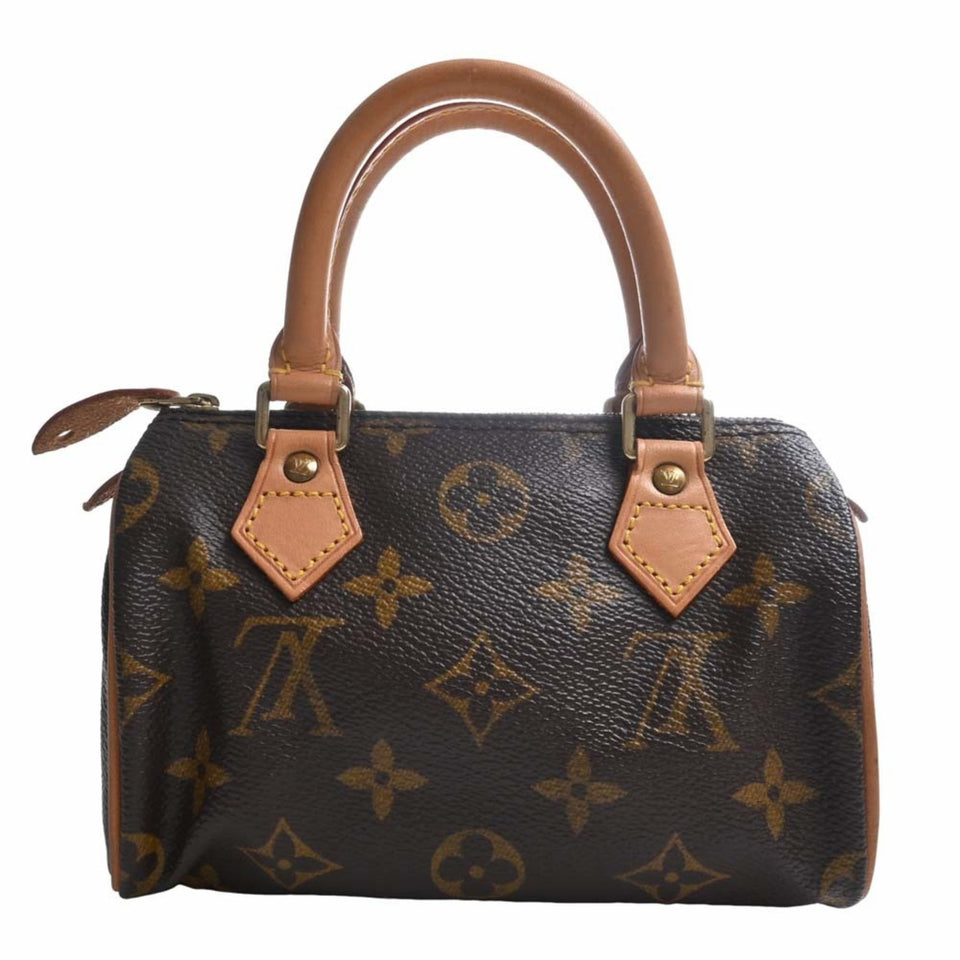 Louis Vuitton Monogram Handbag Brown Women's