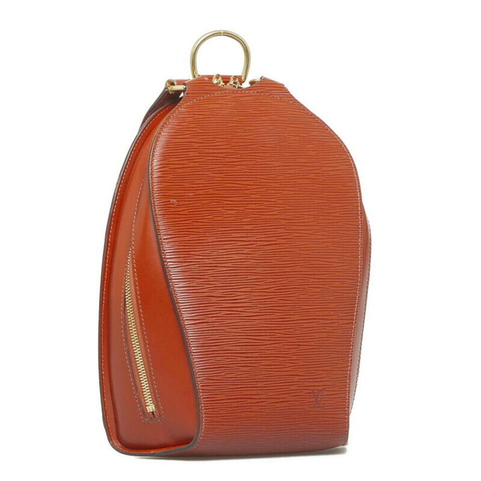 Louis Vuitton Epi Mabillon Backpack Kenya Brown Leather Women's