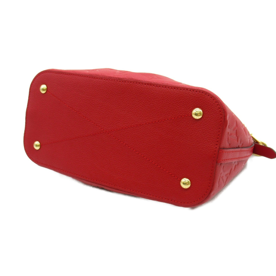 Louis Vuitton Mazarine PM Cerise Shoulder Bag Red Cerise Monogram empreinte Calfskin [cowhide]