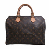 Louis Vuitton Monogram Handbag Boston Bag Brown Women's