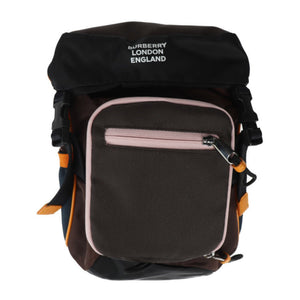 Burberry Black Brown Orange Pink Nylon Pouch Shoulder Bag Sling Bag ( )