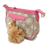 Louis Vuitton Pochette Accessoires Accessory Pouch Pink Rose PVC coated canvas Monogram Sabia Clutch