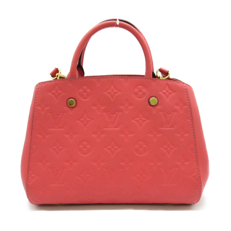 Louis Vuitton Montagne BB Shoulder Bag Pink Blossom Monogram empreinte leather