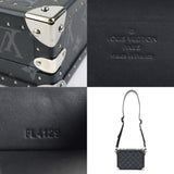 Louis Vuitton Shoulder Bag Monogram Eclipse Clutch Box/Monogram Dark Gray Men's