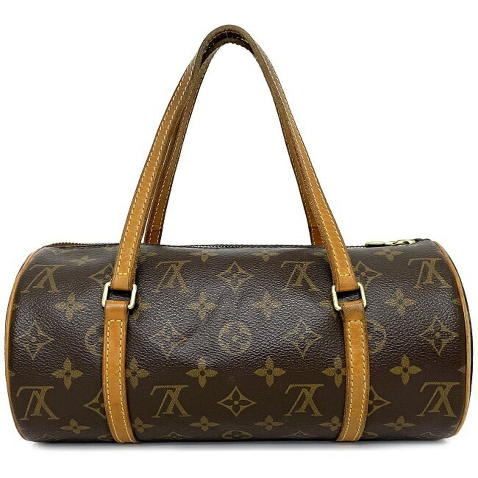 Louis Vuitton Boston Bag Papillon 26 Brown Monogram Canvas Leather Louis Vuitton Handbag Women's Nume