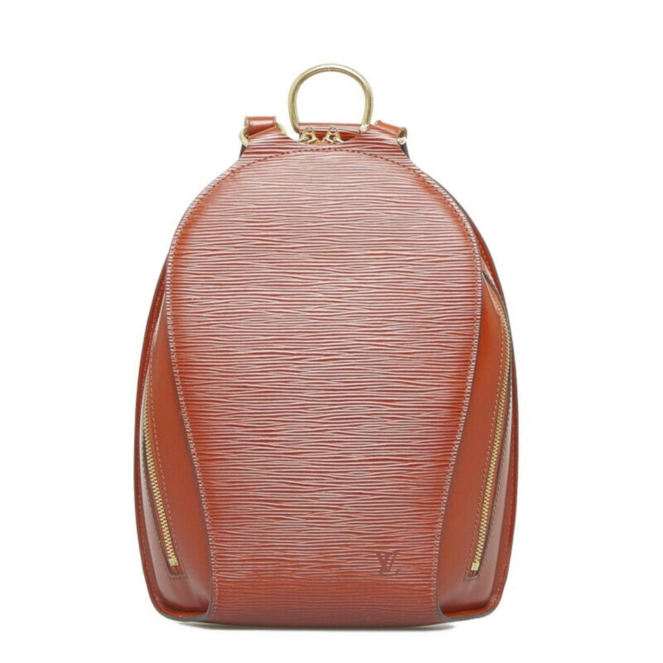 Louis Vuitton Epi Mabillon Backpack Kenya Brown Leather Women's