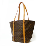 Louis Vuitton Handbag Monogram Louis Vuitton Sack Brown Women's Canvas