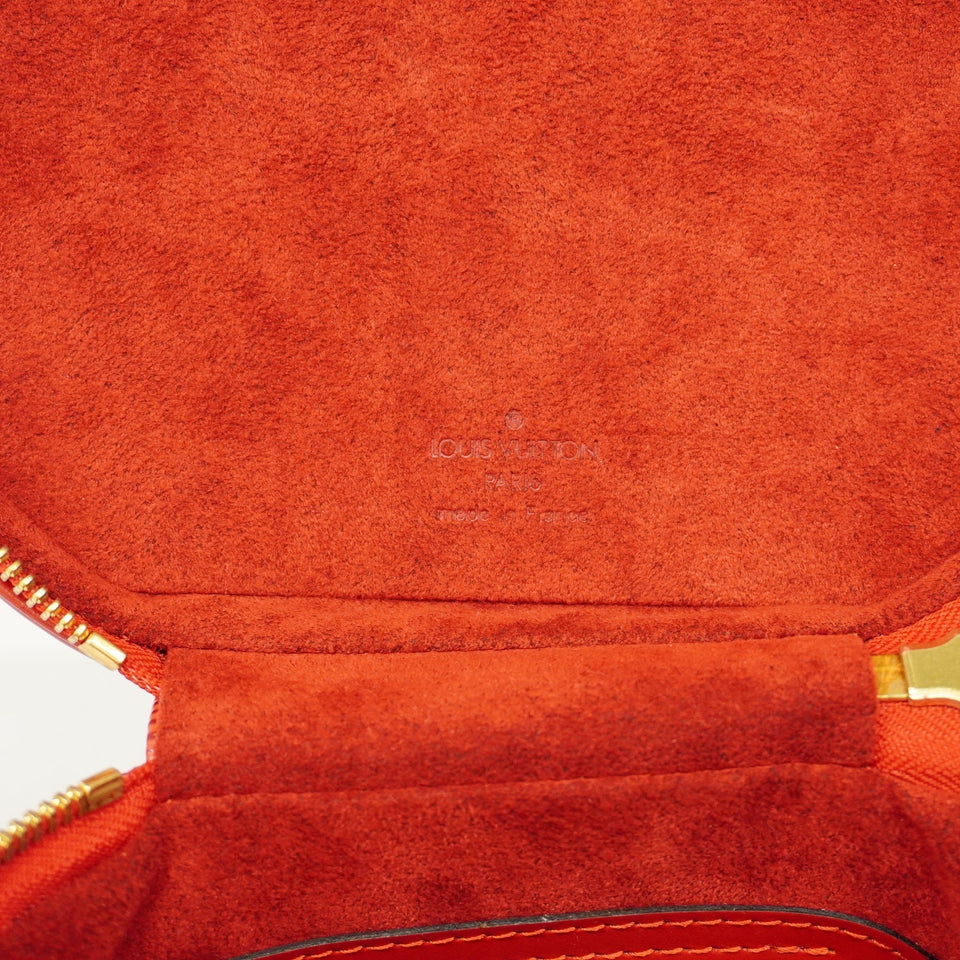 Louis VuittonAuth Epi Cannes Women's Vanity Bag Castilian Red
