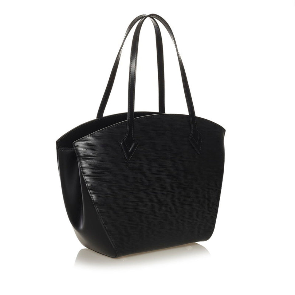 Louis Vuitton Epi Saint-Jacques Tote Bag Noir Black Leather Ladies Louis Vuitton